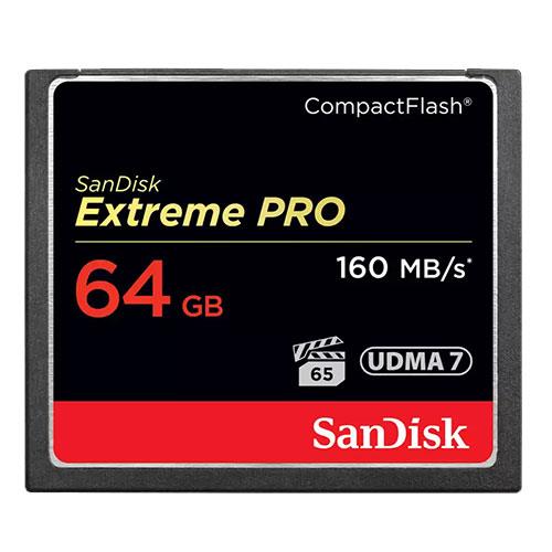 Extreme Pro CompactFlash 64GB 160MB/s Memory Card Product Image (Primary)