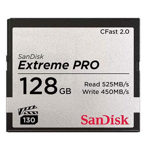 Extreme Pro CFast 2.0 128GB 525MB/s Memory Card Product Image (Primary)