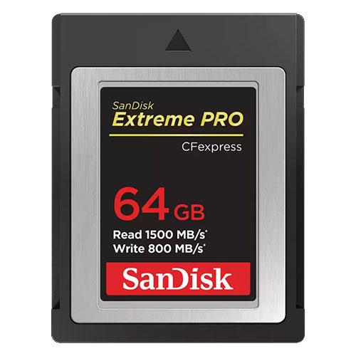 Extreme Pro CFexpress 64GB 1500MB/s Type B Memory Card Product Image (Primary)