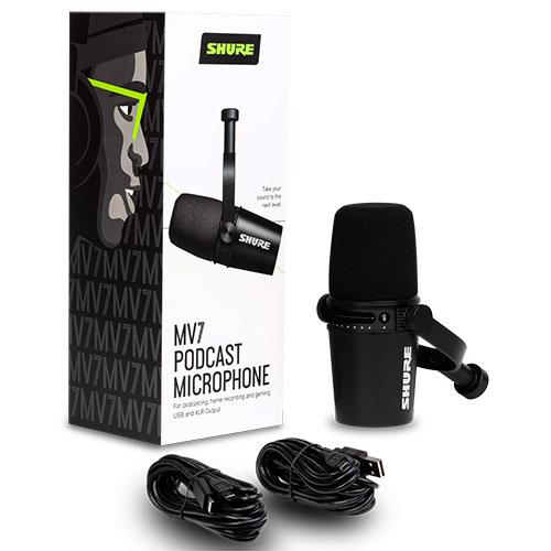 MV7 Podcast Microphone in Black Product Image (Secondary Image 2)