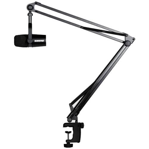 MV7 Podcast Microphone in Black with Boom Arm Product Image (Primary)