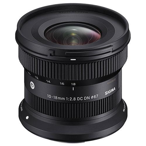 Sigma 10-18mm F2.8 DC DN Contemporary Wide Zoom Lens for Canon RF - Black