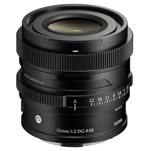 Sigma 35mm F2 DG Contemporary Prime Lens - Sony E-Mount - Full Frame - Black