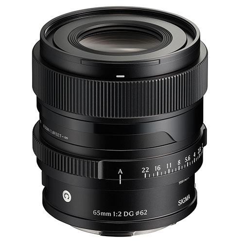 Sigma 65mm F2 DG Contemporary Prime Lens - Sony E-Mount - Full Frame - Black
