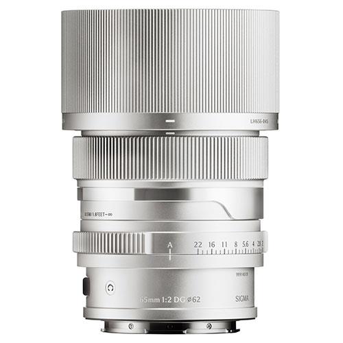 Sigma 65mm F2 DG Contemporary Prime Lens - L-Mount - Full-Frame - Silver