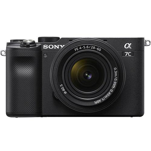 a7C Mirrorless Camera in Black with FE 28-60mm F4-5.6 Lens Product Image (Primary)