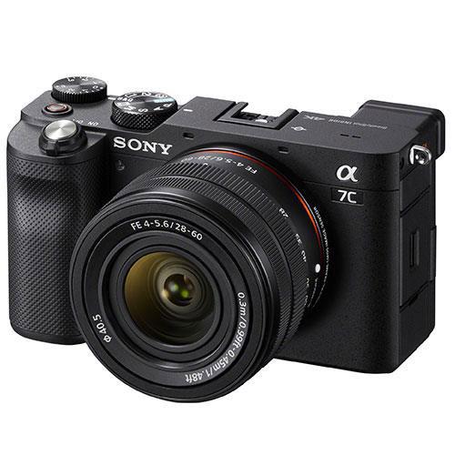 a7C Mirrorless Camera in Black with FE 28-60mm F4-5.6 Lens Product Image (Secondary Image 2)