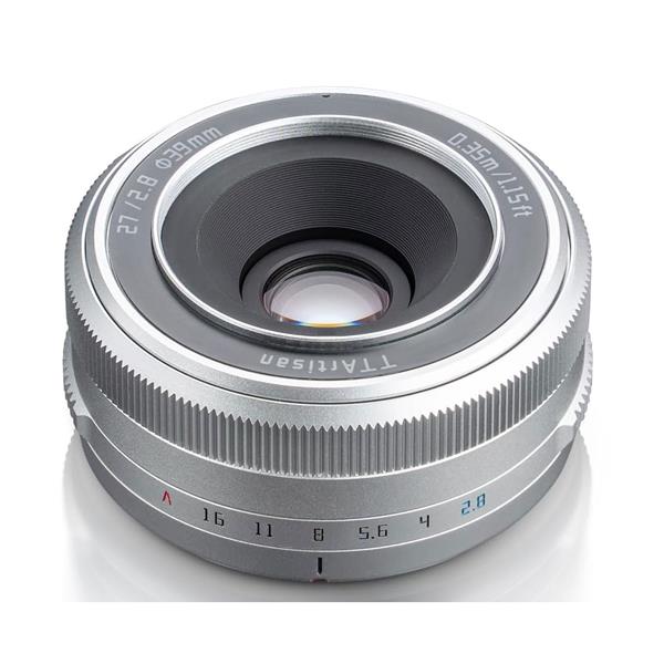TTArtisan - AF 27mm F2.8 Lens - Fujifilm X-mount - Silver