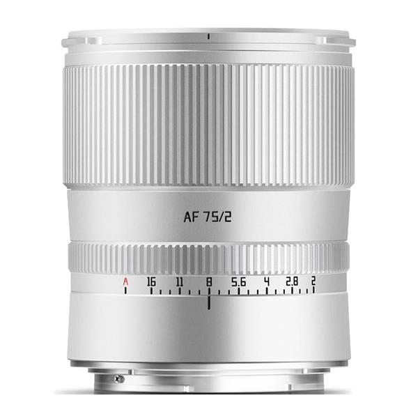 TTArtisan - 75mm F2 AF Lens - Nikon Z Mount - Silver