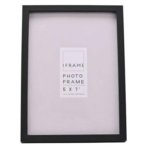 Widdop iFrame Wooden Photo Frame 7 x 5 inch Black