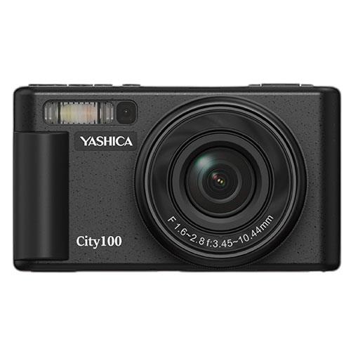 Yashica City 100 Compact Camera - 72MP - 5K Video - 3x Optical Zoom - Black