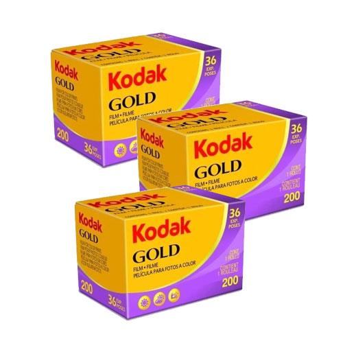 Kodak Gold 200 35mm Colour Film 36 Exposures Pack of 3 from Jessops