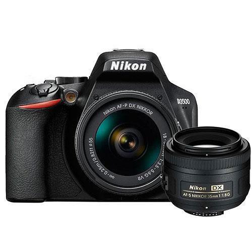 Buy Nikon D3500 Digital Slr With 18 55mm Lens And Af S 35mm F 1 8g Dx Lens Jessops