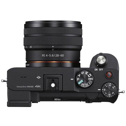 a7C Mirrorless Camera in Black with FE 28-60mm Lens Creator Kit Product Image (Secondary Image 4)