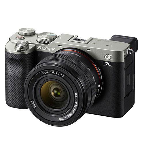 a7C Mirrorless Camera in Silver with FE 28-60mm Lens Creator Kit Product Image (Secondary Image 1)