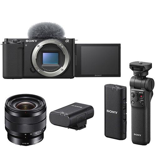 ZV-E10 Mirrorless Vlogger Camera Body Creator Kit with Sony 10-18mm Lens Product Image (Primary)