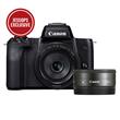 Canon EOS M50 Mirrorless Camera in Black with EF-M 15-45mm IS STM and EF-M 22mm f/2 STM Lenses Canon EOS M50 Mirrorless Camera in Black with EF-M 15-45mm IS STM and EF-M 22mm f/2 STM Lenses
