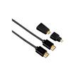 Hama 1.5m HDMI Cable with 2 HDMI Adapters Hama 1.5m HDMI Cable with 2 HDMI Adapters