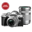Olympus OM-D E-M10 Mark III Mirrorless Camera in Silver with 14-42mm and 40-150mm Lenses Olympus OM-D E-M10 Mark III Mirrorless Camera in Silver with 14-42mm and 40-150mm Lenses