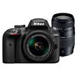Nikon D3400 Digital SLR in Black with 18-55mm f/3.5-5.6 AF-P Non VR Lens and Tamron AF 70-300mm f/4-5.6 Di LD Lens Nikon D3400 Digital SLR in Black with 18-55mm f/3.5-5.6 AF-P Non VR Lens and Tamron AF 70-300mm f/4-5.6 Di LD Lens