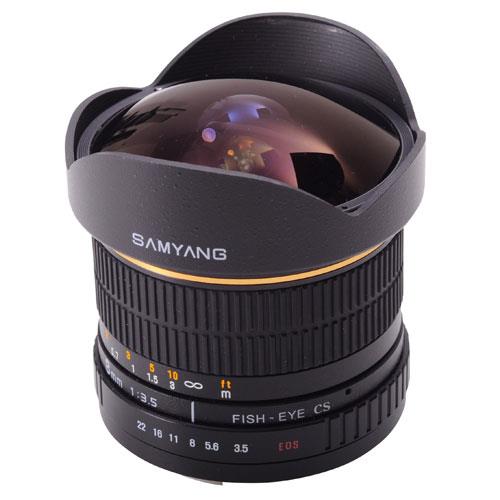 Samyang 8mm f/3.5 UMC Fisheye CS II Lens (Canon EF)