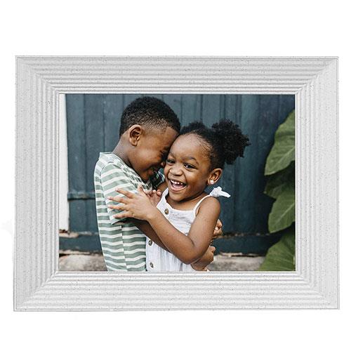 Aura Mason 9-inch Digitial Photo Frame in White