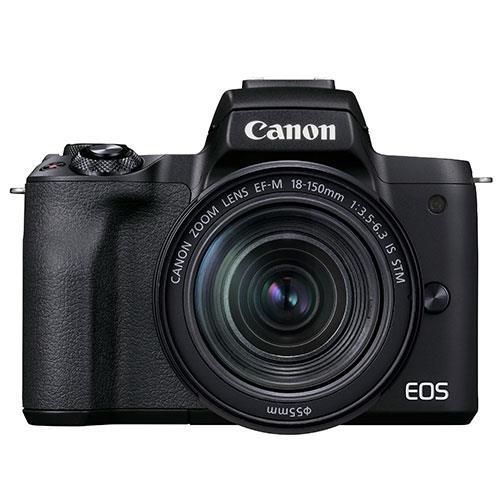 Canon EOS M50 Mark II Mirrorless Camera in Black with EF-M 18-150mm Lens - Open Box
