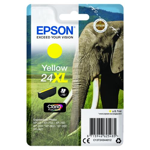 Epson Yellow 24XL Claria Photo HD Ink