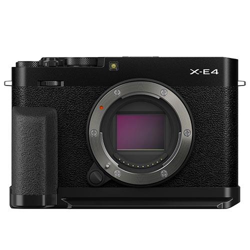 Fujifilm X-E4 Mirrorless Camera Body in Black with Metal Hand Grip and Thumb Rest