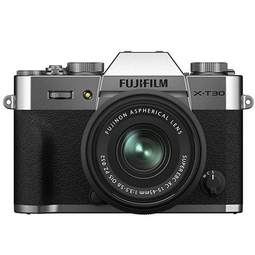 Fujifilm X-T30 II Mirrorless Camera in Siver with XC15-45mm Lens