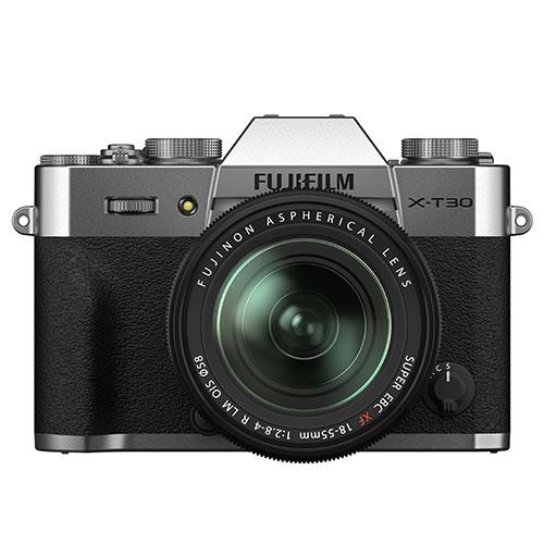 Fujifilm X-T30 II Mirrorless Camera in Silver with XF18-55mm Lens