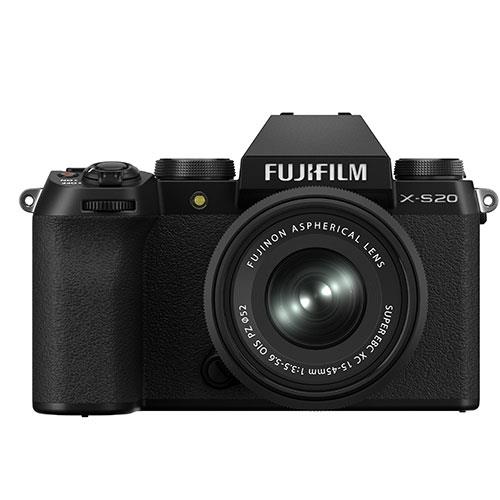 Fujifilm X-S20 Mirrorless Camera in Black with XC15-45mm F3.5-5.6 OIS PZ Lens