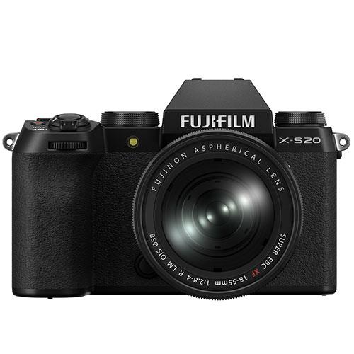 Fujifilm X-S20 Mirrorless Camera in Black with XF18-55mm F2.8-4 R Lens