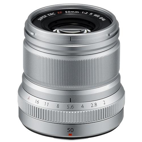 Fujifilm XF50mm f/2.0 R WR Lens in Silver