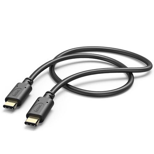 Hama Charging/Data Cable, USB Type-C - USB Type-C, 1.0 m in Black