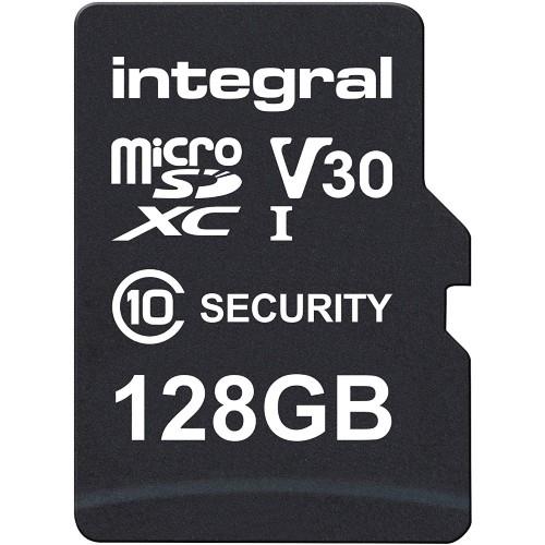 Integral Security microSD 128GB 100MB/s V10 UHS-1 U3 Memory Card