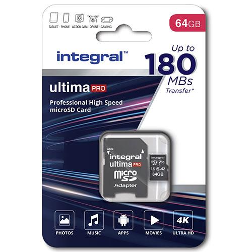Integral microSDXC 64GB 180MB/S Memory Card