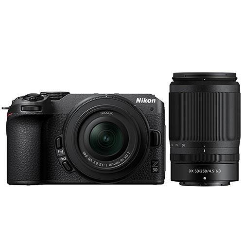Nikon Z 30 Mirrorless Camera with DX 16-50mm and 50-250mm VR Lenses - Open Box