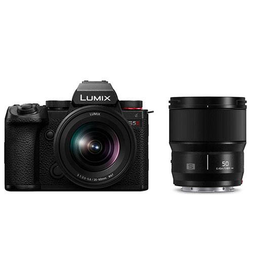 Panasonic Lumix S5 II Mirrorless Camera with Lumix S 20-60mm and 50mm Lenses