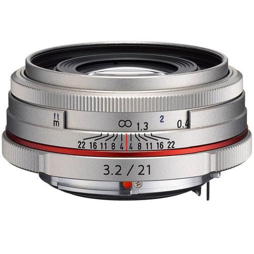 Pentax HD DA 21mm F3.2 AL Silver Lens