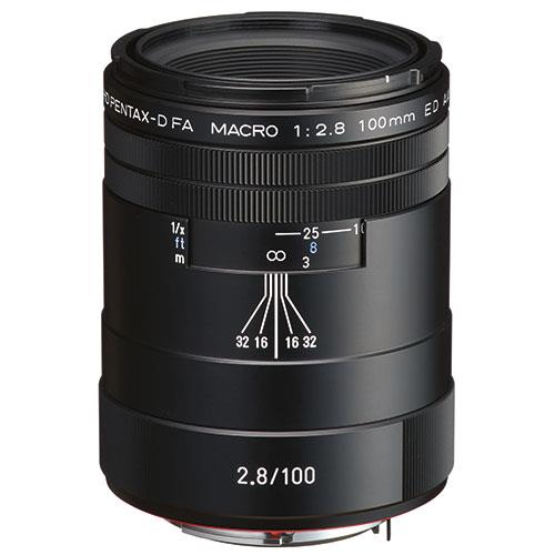 Pentax HD DFA 100mm Macro F2.8 ED AW Lens in Black