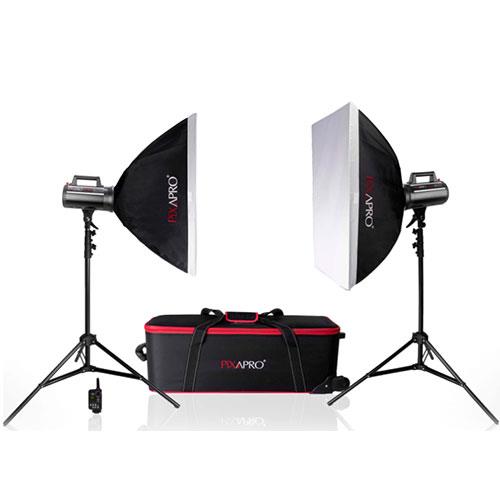 Pixapro LUMI 200 II Twin Softbox Kit