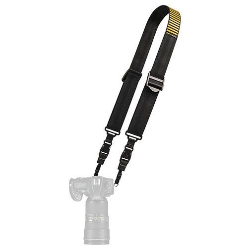 RucPac Slide Camera Strap in Black and Gold