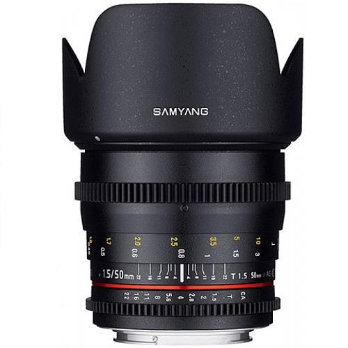 Samyang 50mm T1.5 AS UMC VDSLR Lens for Canon