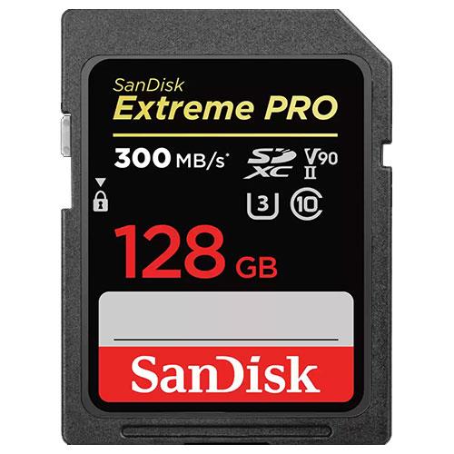SanDisk Extreme Pro SDXC 128GB 300MB/s V90 Memory Card