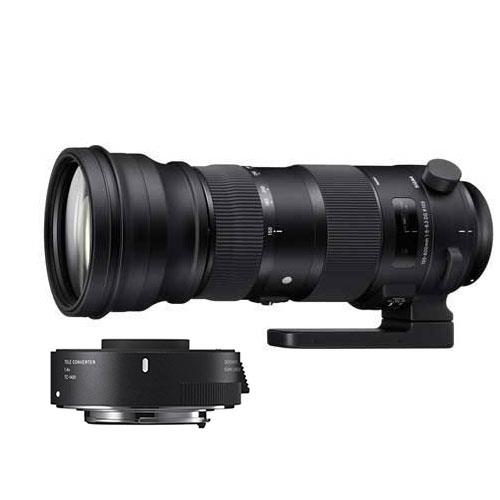 Sigma 150-600mm f/5-6.3 S DG OS HSM S Lens Canon Fit with TC-1401 1.4x Converter