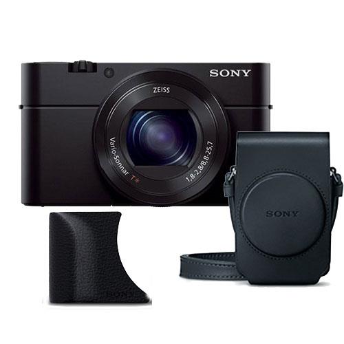 Sony Cyber-shot RX100 III Digital Camera with Grip and Case