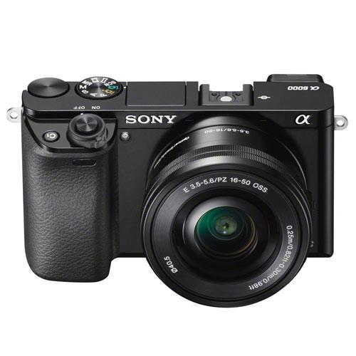 Sony A6000 Mirrorless Camera in Black + 16-50mm Power Zoom Lens