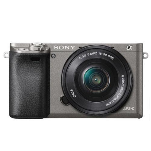 Sony A6000 Mirrorless Camera in Grey with 16-50mm Power Zoom Lens - Open Box