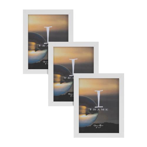 Widdop iFrame Set of 3 White 5 x 7' Photo Frames